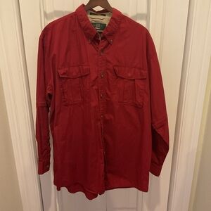 Orvis Shirt Removable Sleeves Size L